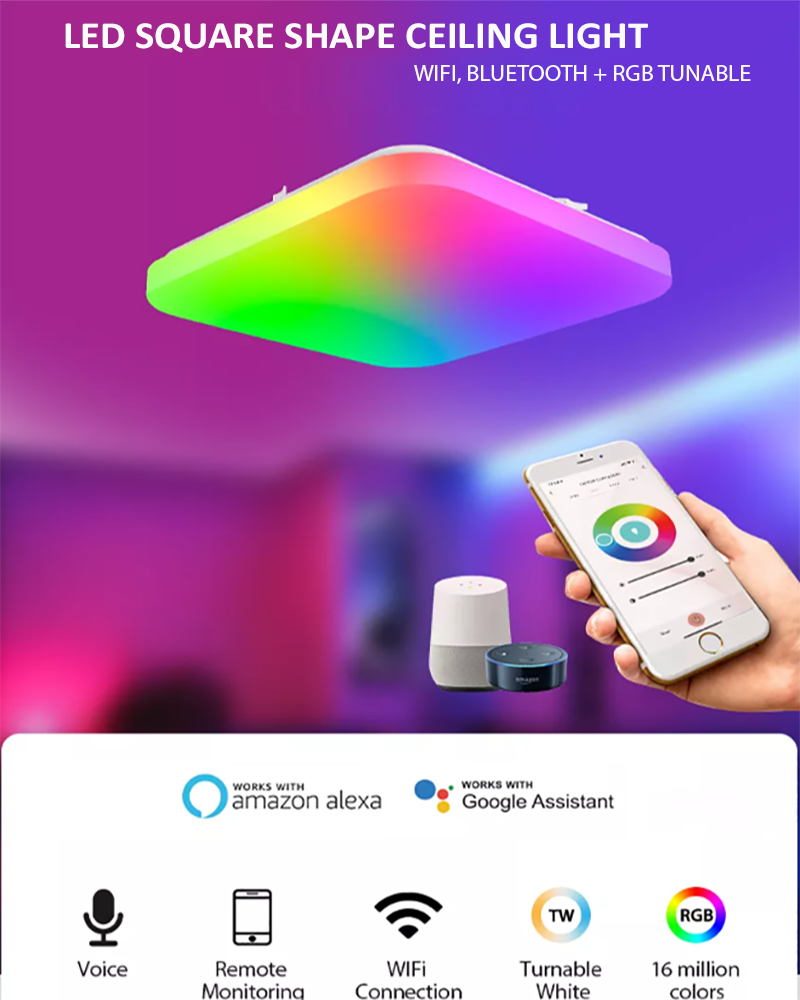 19CL LED CEILING LIGHT 15 - 36W (WIFI, Bluetooth RGB+Tunable)